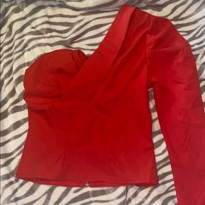 One shoulder blouse